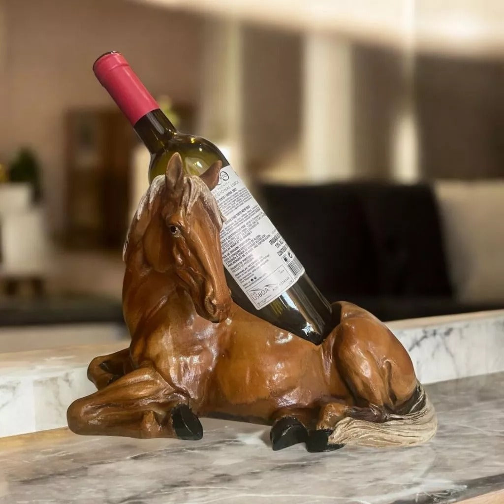 Porta Vinho Cavalo