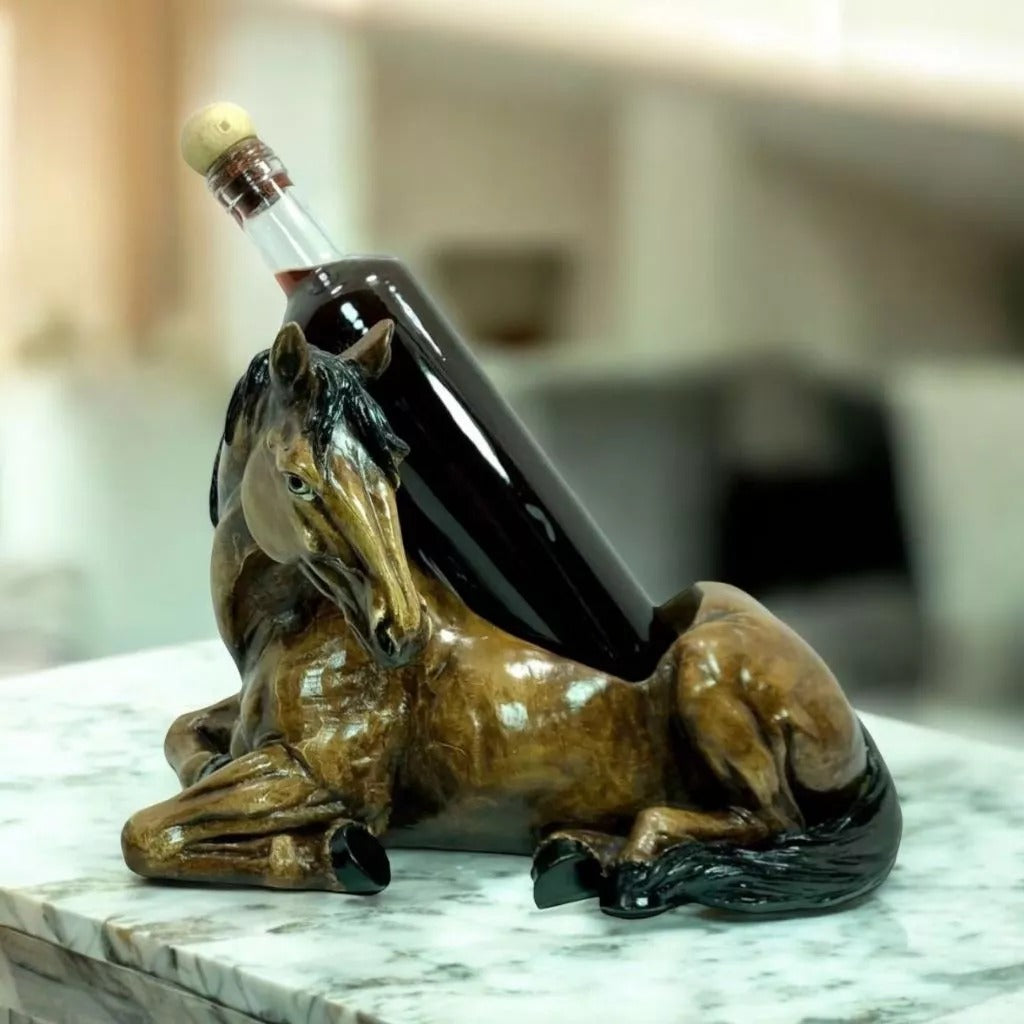 Porta Vinho Cavalo